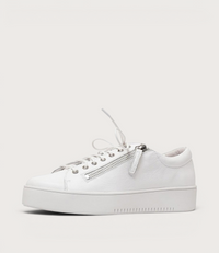 Laila White Leather Sneakers