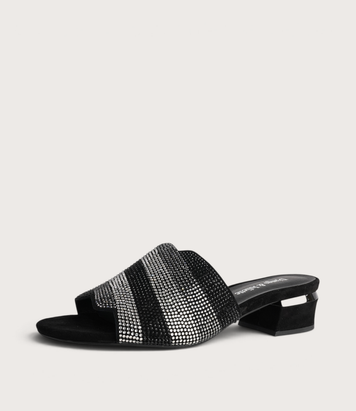 Tonda Black Multi Suede Heels - DJANGO AND JULIETTE | Shouz
