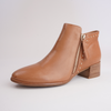 Anthea Brandy Leather Ankle Boots