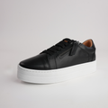 Abbey Black Leather Sneakers