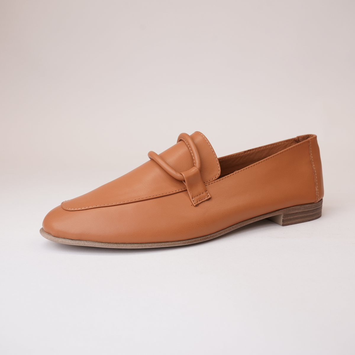 Joanne Coconut Leather Loafers - SALA | Shouz