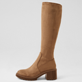 Zina Light Choc Microsuede Knee High Boots