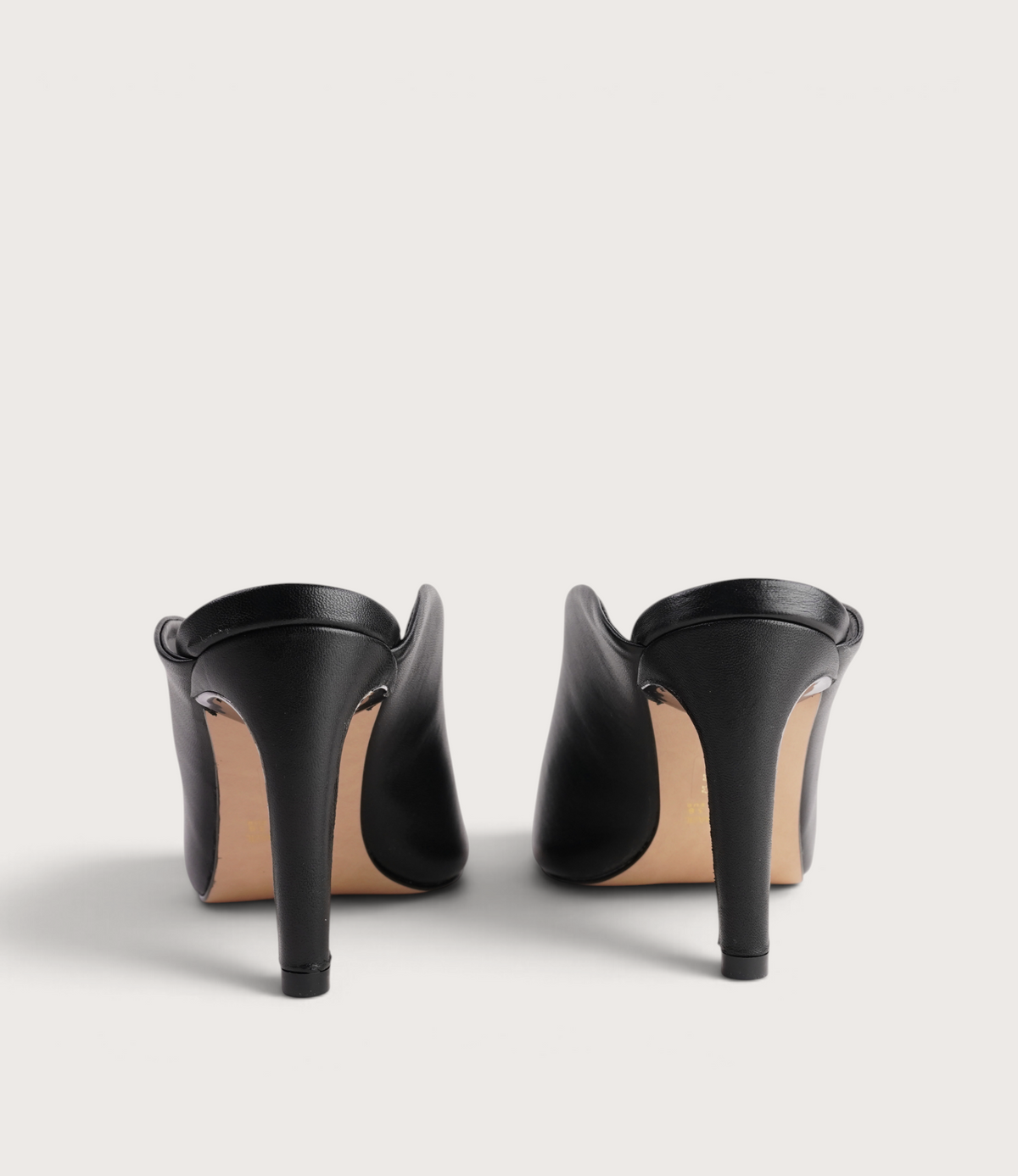 Xalina Black Leather Heels - NU BY NEO | Shouz