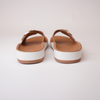 Naja Brandy Leather Slides