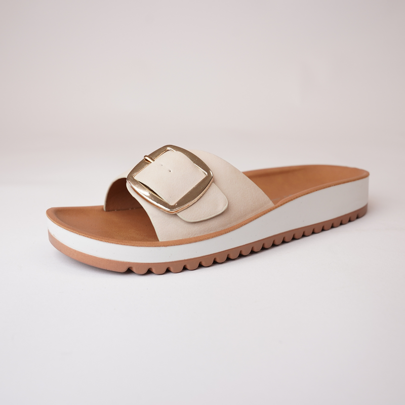 Naja Oats Leather Slides