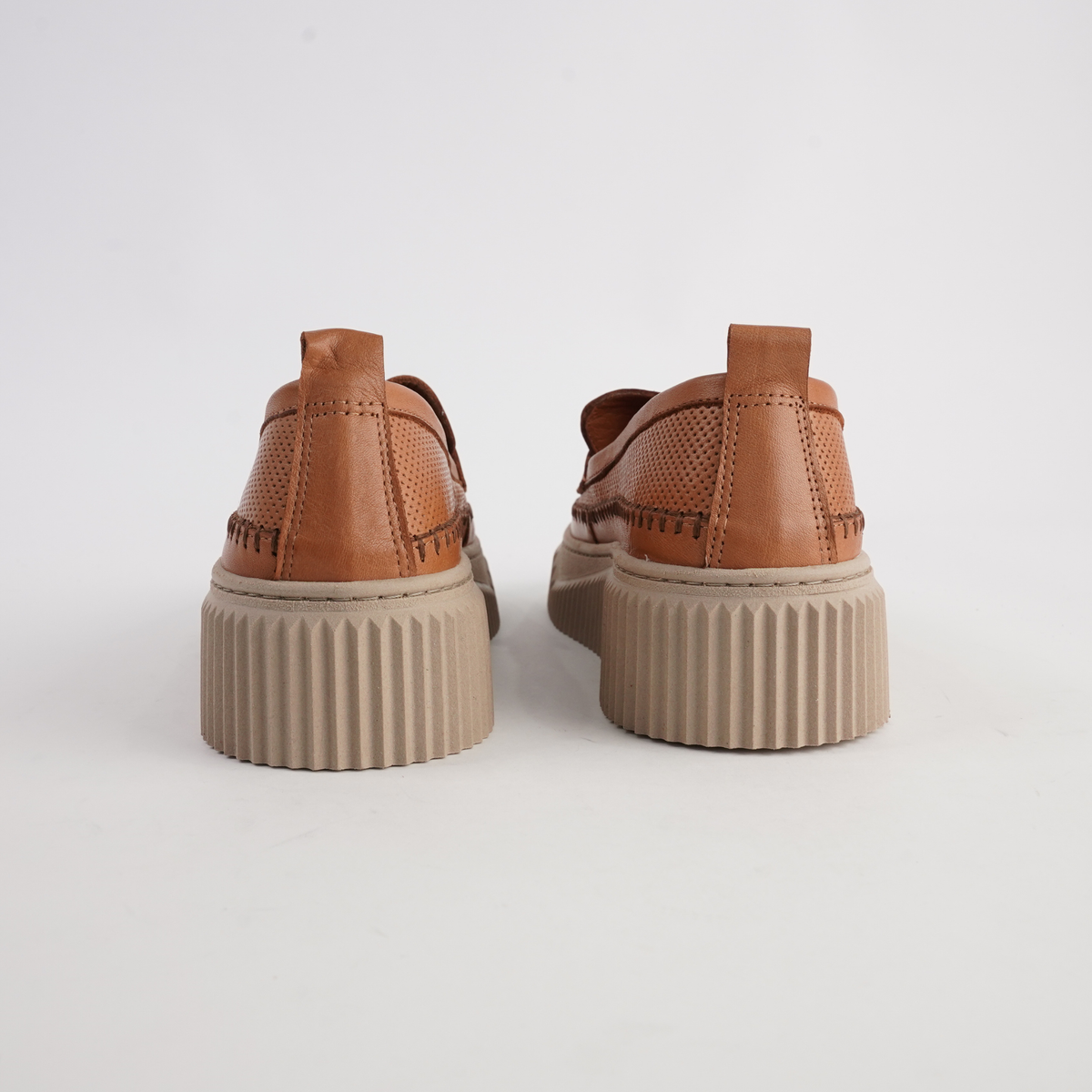 Bobby Coconut Leather Loafers - SALA | Shouz