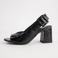 Mentha Black Patent Heels - NU BY NEO | Shouz