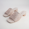Heda Nude Multi Leather Heels