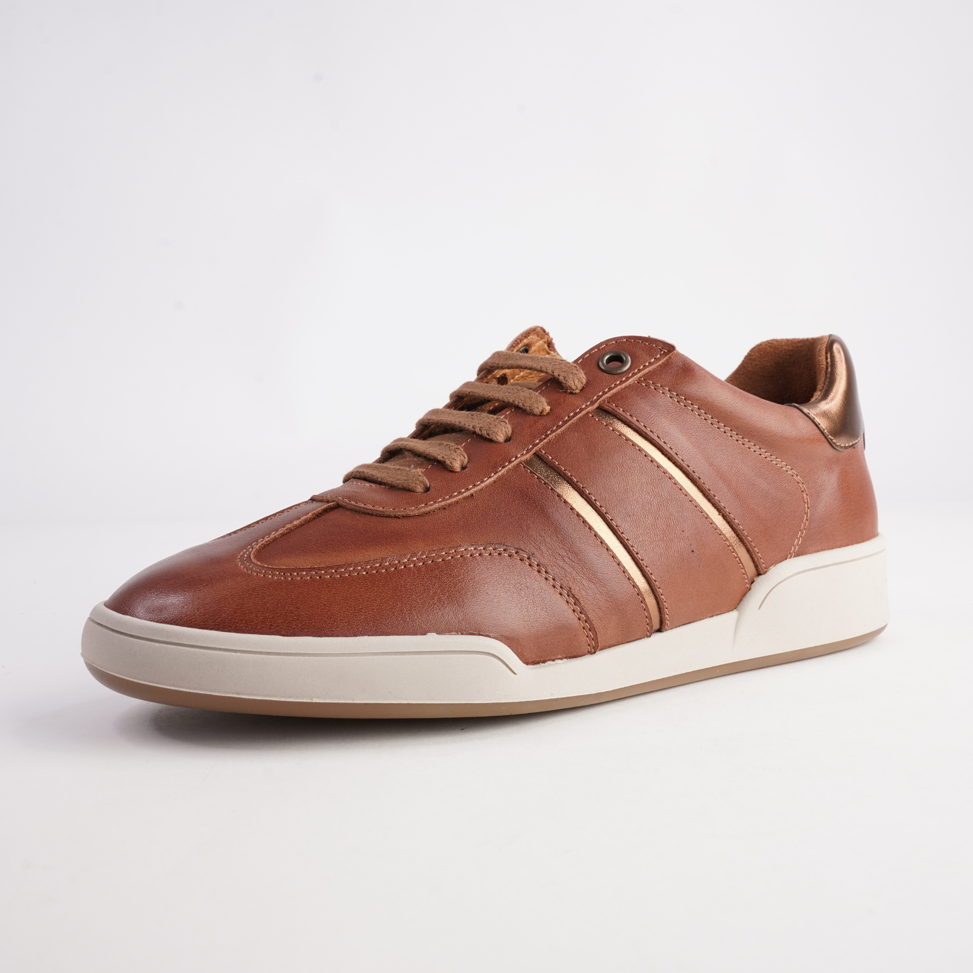 Sage Coconut Leather Sneakers - SALA | Shouz
