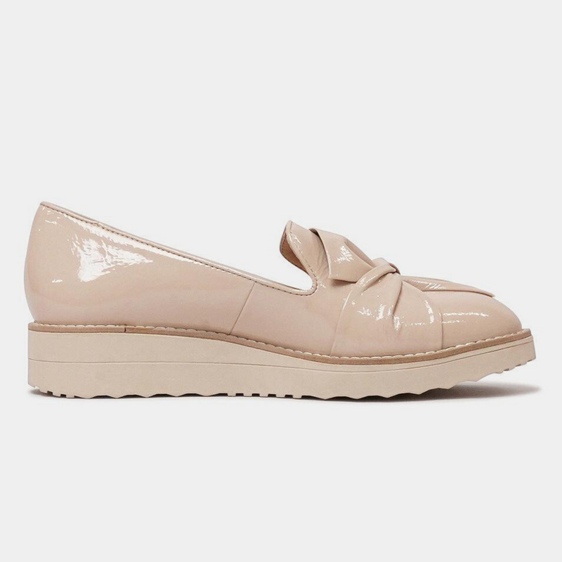 Oclem Latte Patent Leather Loafers