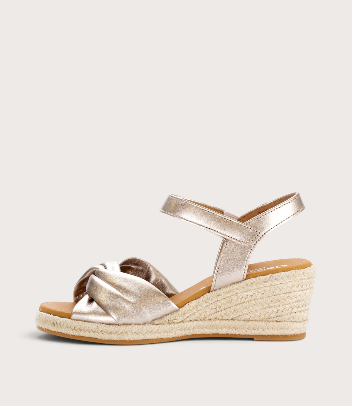 Lunar Pewter Leather Wedges