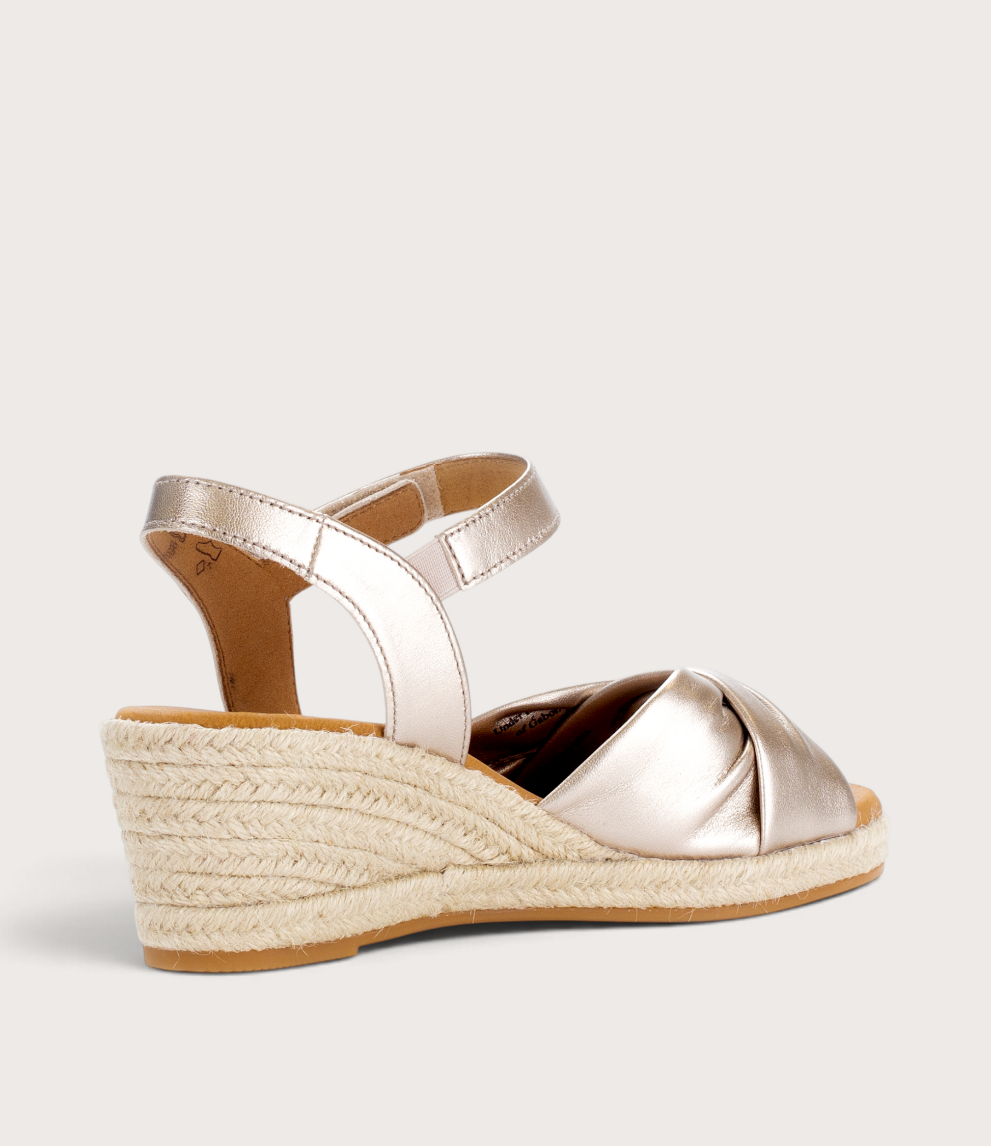 Lunar Pewter Leather Wedges