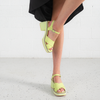 Jemi Light Citrus Leather Heels