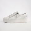 Lelah Ivory Multi Leather Sneakers
