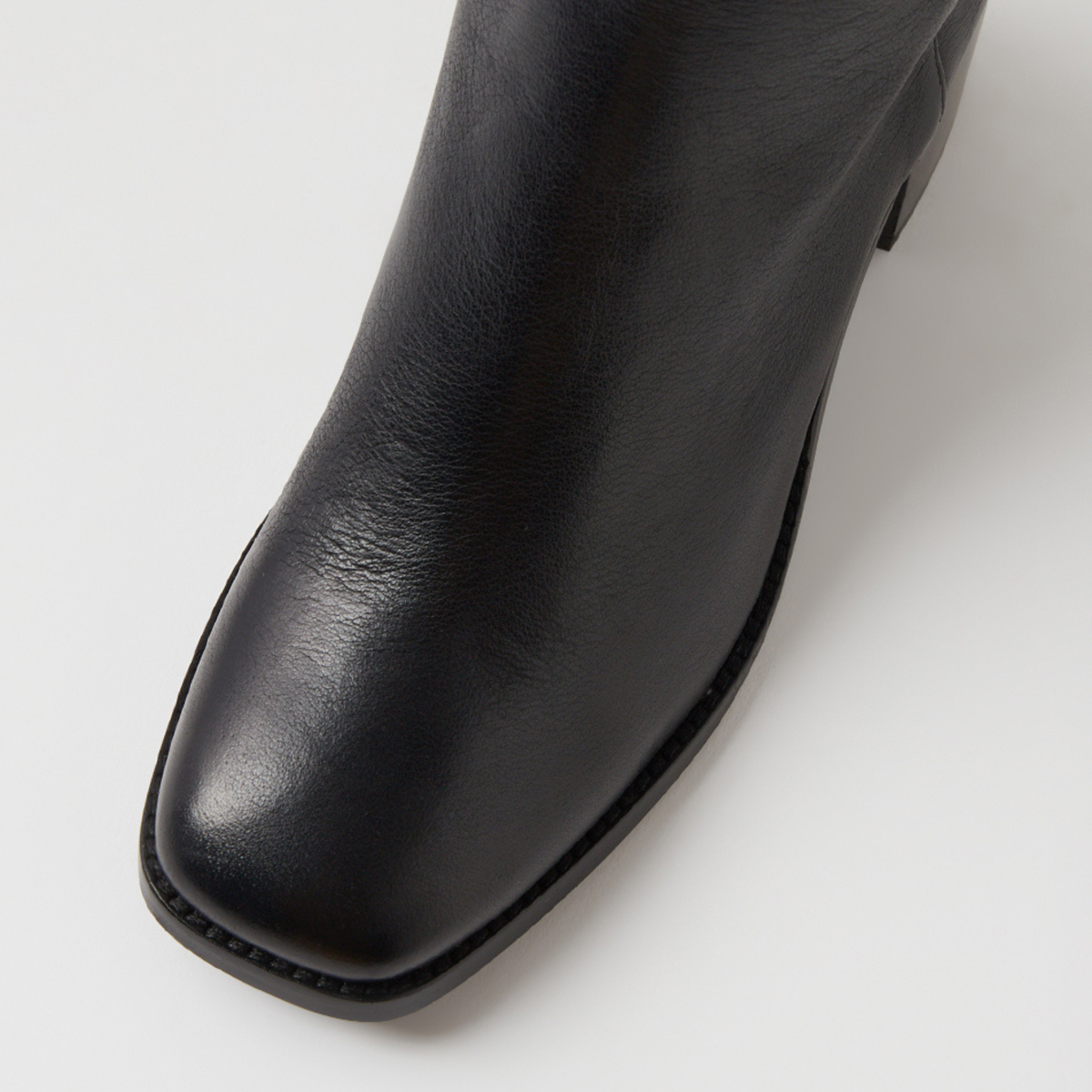 Sesina Black Leather Calf Boots - MOLLINI | Shouz