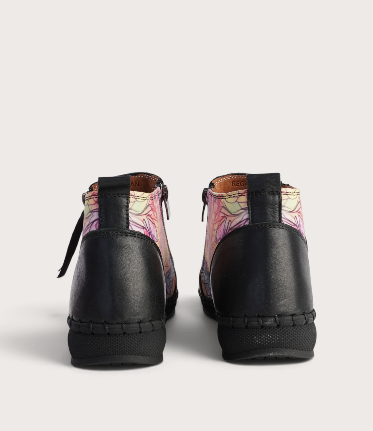 Regan Black Fall Leather Ankle Boots