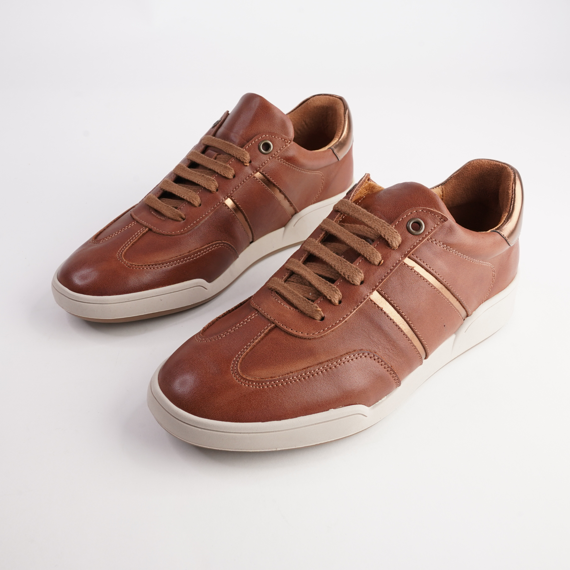Sage Coconut Leather Sneakers - SALA | Shouz