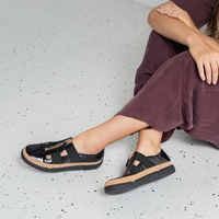Teni Black Patent/ Black Patent Leather Sneakers