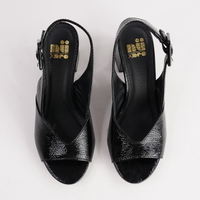 Mentha Black Patent Heels - NU BY NEO | Shouz