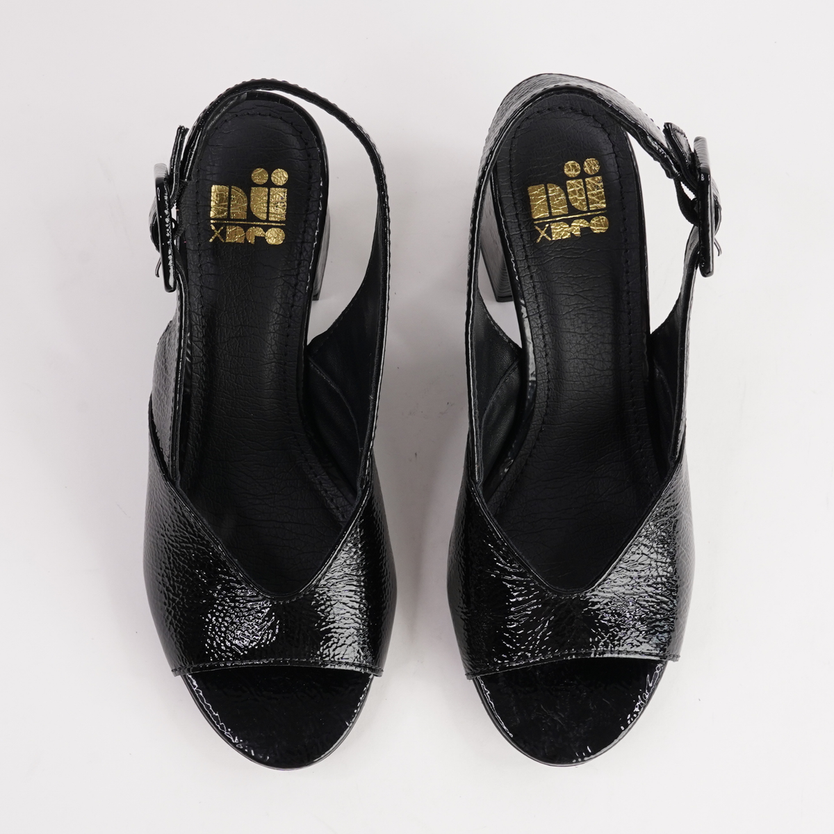 Mentha Black Patent Heels - NU BY NEO | Shouz