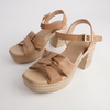 Odessa Camel Leather Heels