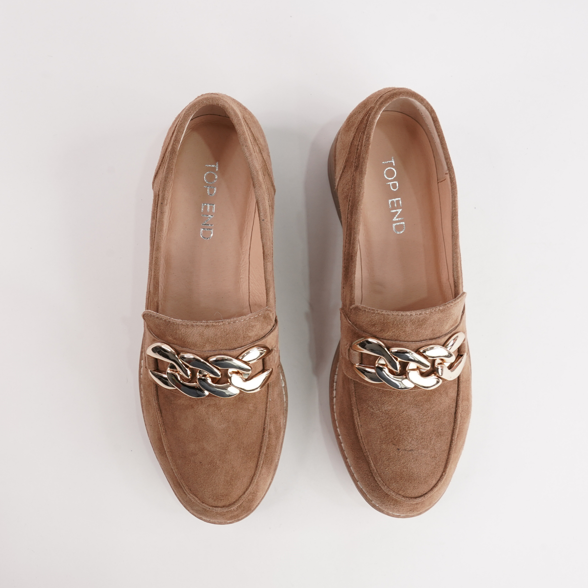 Ozama Light Choc Suede Leather Loafers - TOP END | Shouz
