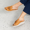 Sonny Coconut Leather Slides