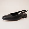 Bekasi Black Leather Flats