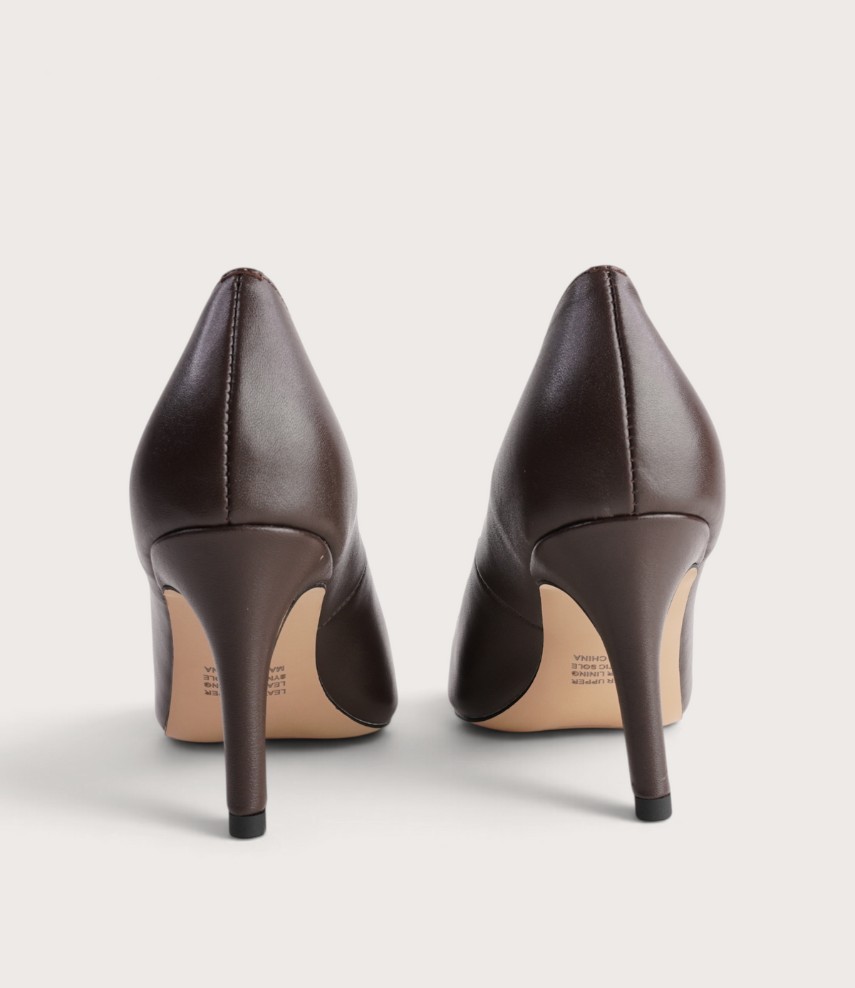 Blosko Choc Leather/ Patent Heels