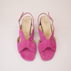 21180 Fuchsia Suede Heels