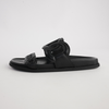 Tulia Black Leather Slides