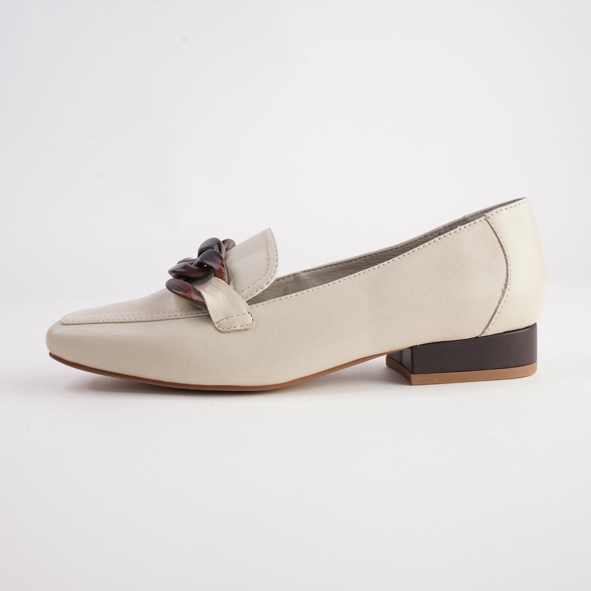 Roam Swan/ Cafe Leather Loafers - BRESLEY | Shouz