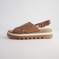 Sasi Tan Leather Sandals