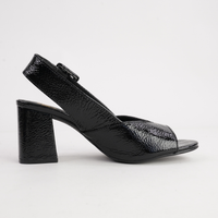 Mentha Black Patent Heels - NU BY NEO | Shouz