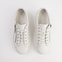 Lelah Ivory Multi Leather Sneakers