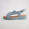 Malika Denim Leather Sandals