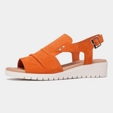 Madis Orange Suede Sandals