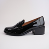 Stiller Black Patent Leather Loafers