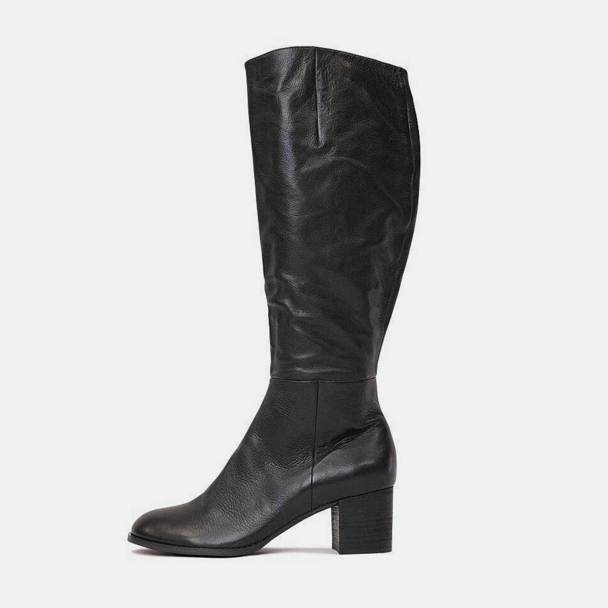 Sled Black Leather Knee High Boots - DJANGO AND JULIETTE | Shouz