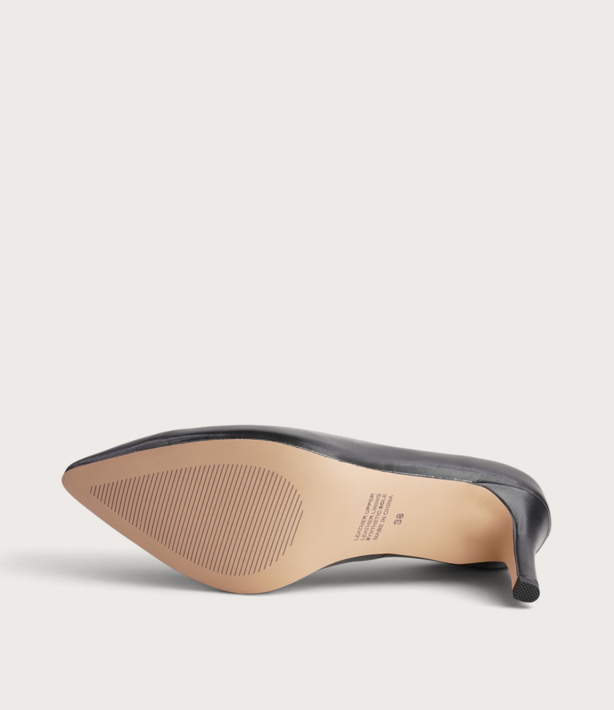 Blosko Black Leather/ Patent Heels