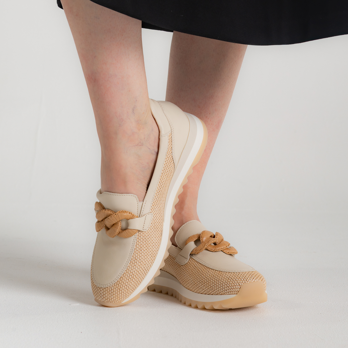 Esme Natural Leather Loafers - GABOR | Shouz