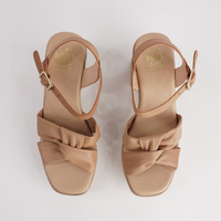 Odessa Camel Leather Heels