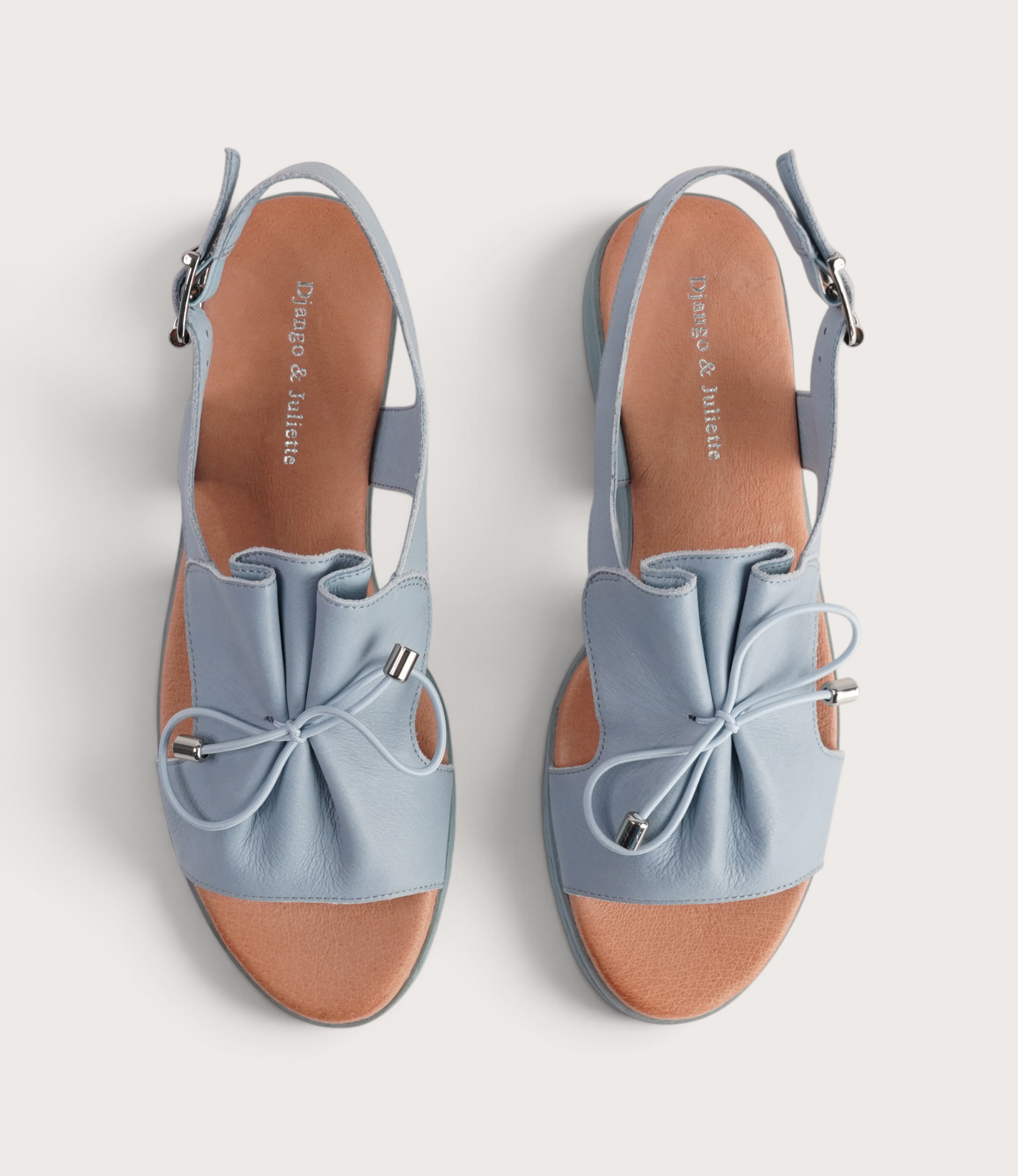 Malika Denim Leather Sandals