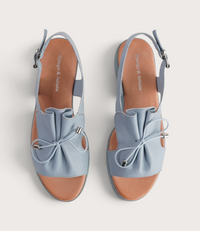 Malika Denim Leather Sandals