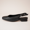 Bekasi Black Leather Flats