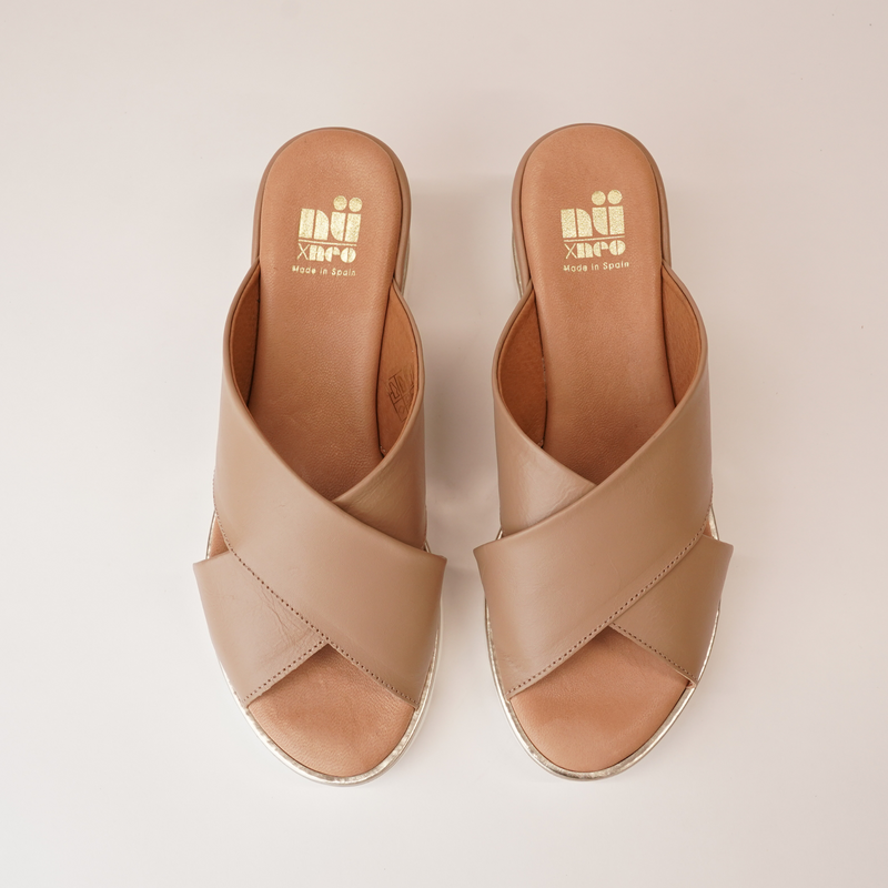 Kiren Nocciola Leather Sandals