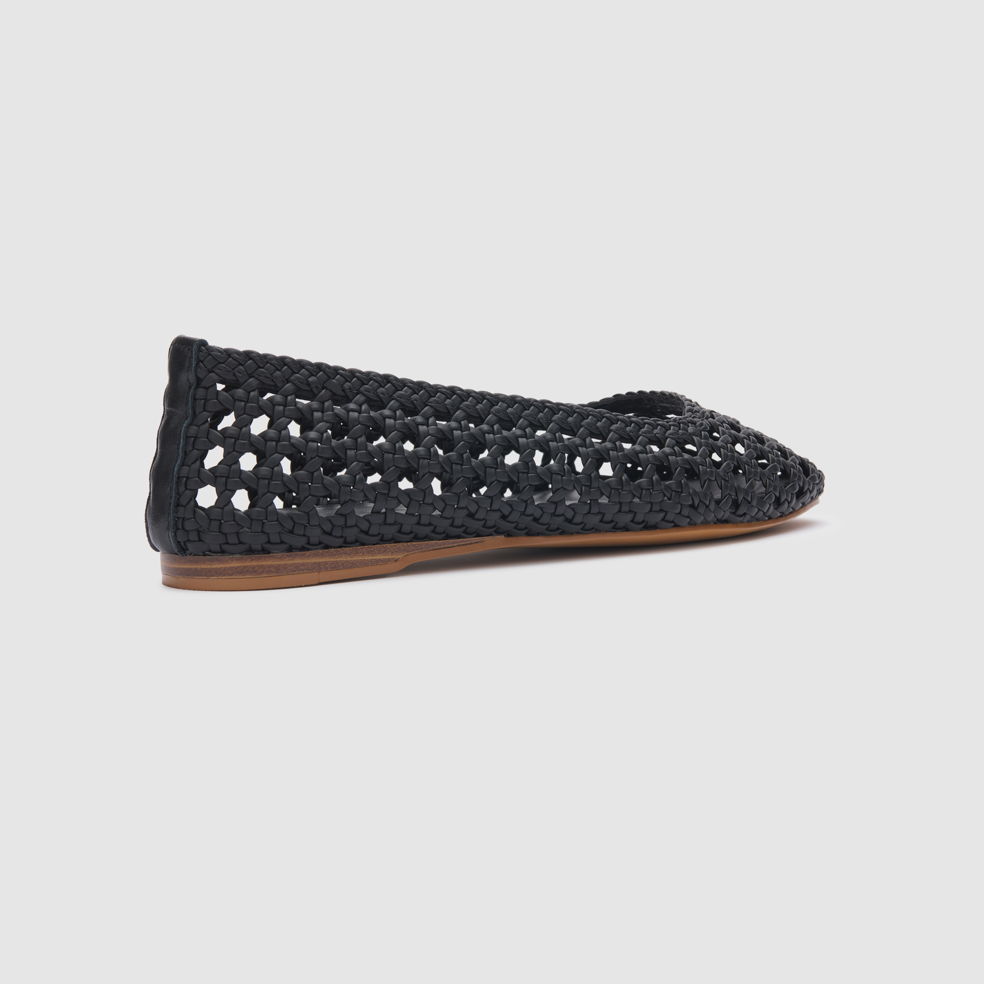 Calypso Black Woven Flats