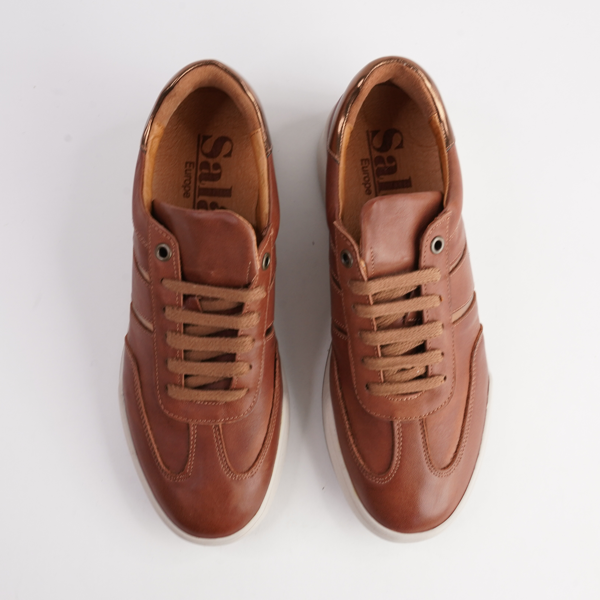 Sage Coconut Leather Sneakers - SALA | Shouz