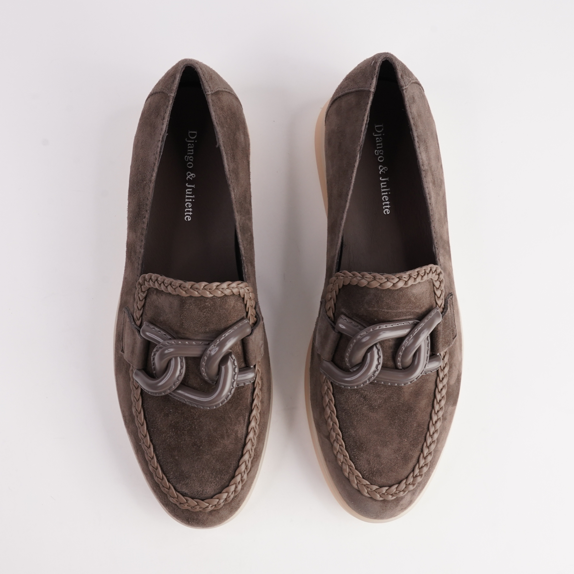 Linxea Hot Choc Suede Loafers - DJANGO AND JULIETTE | Shouz