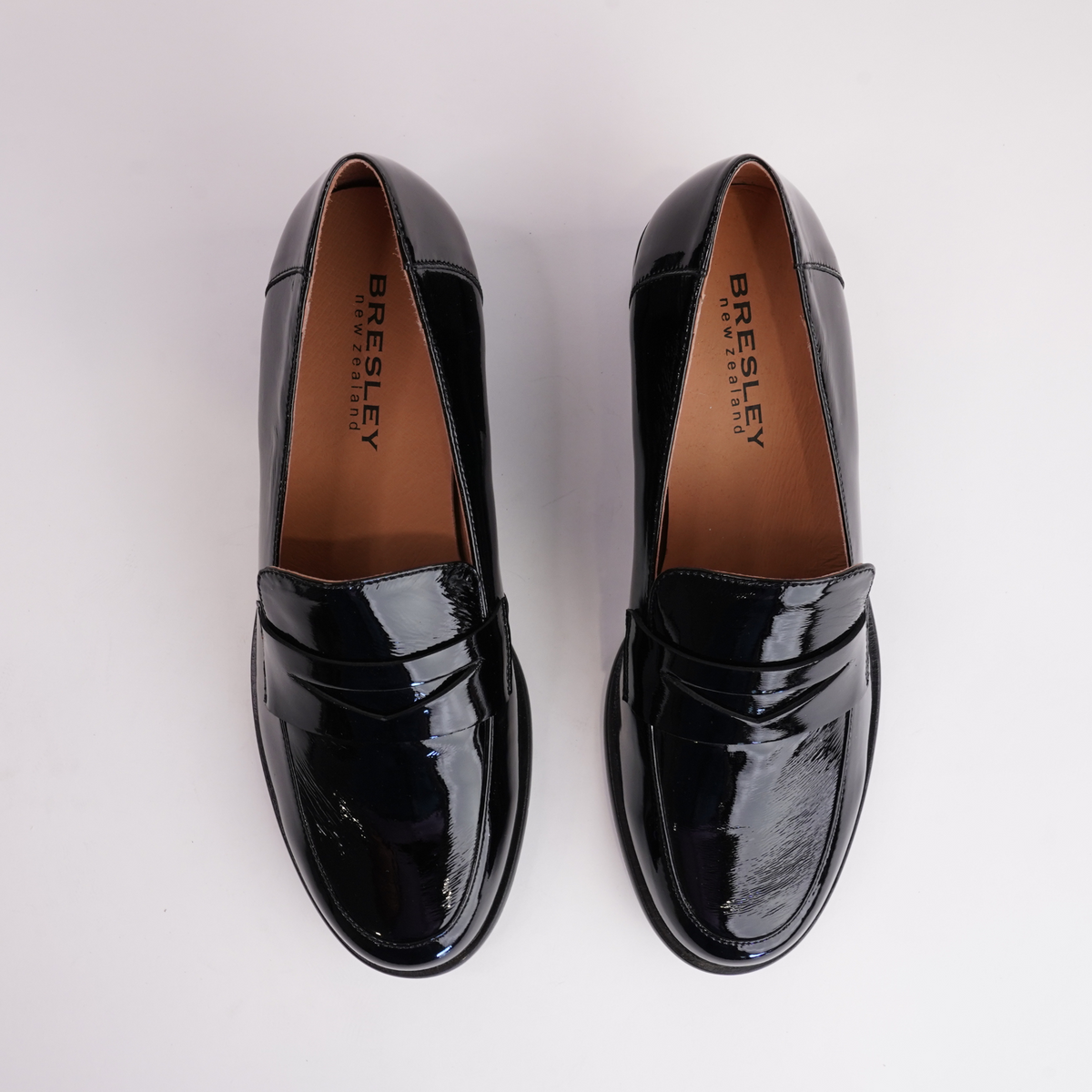 Stiller Black Patent Leather Heeled Loafers